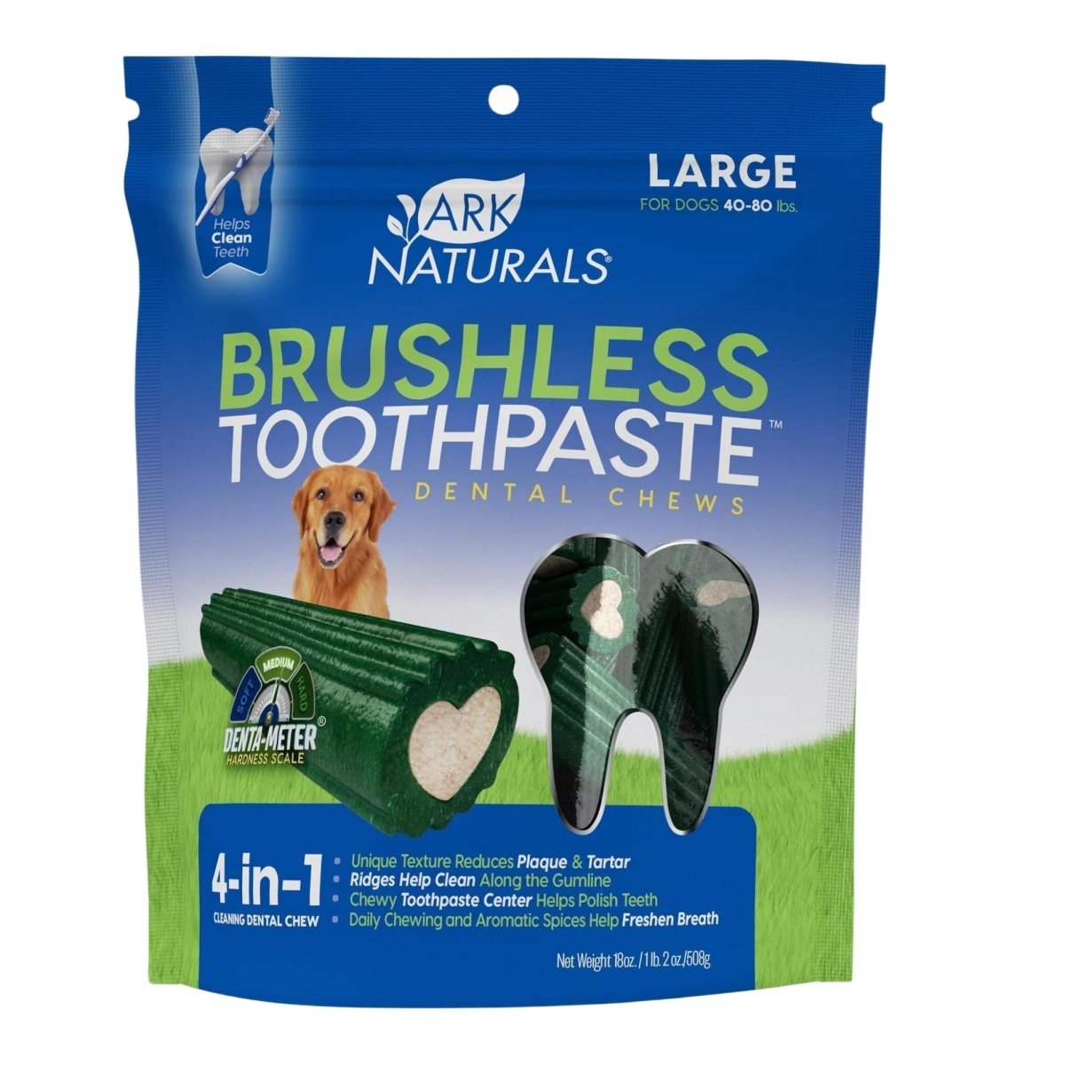 Ark Naturals Breath - Less Brushless Toothpaste Large Dog Chews, 18 - oz. Bag - Pets Perfect