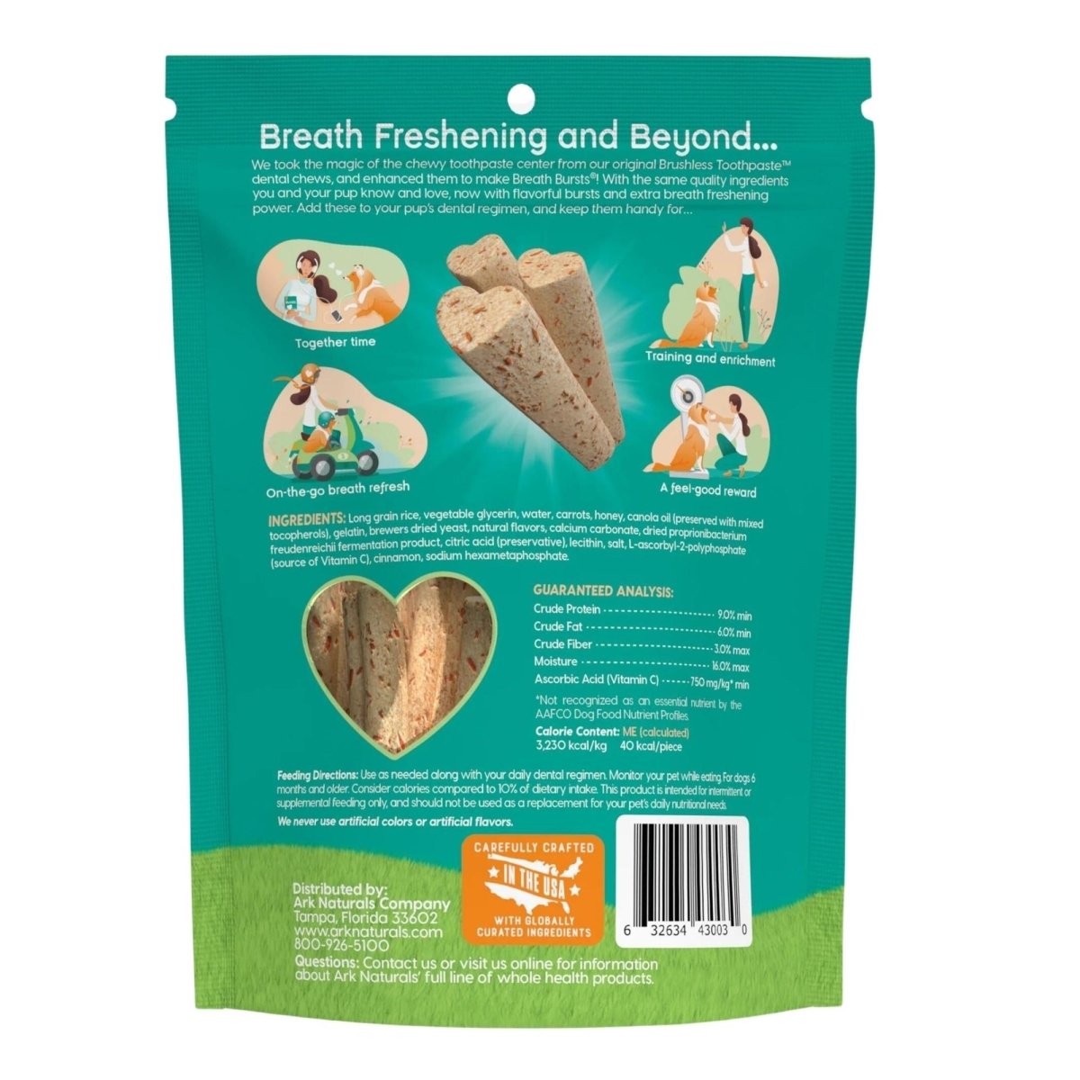 Ark Naturals Dog Breath Bursts Cinnamon Sticks 10oz. - Pets Perfect