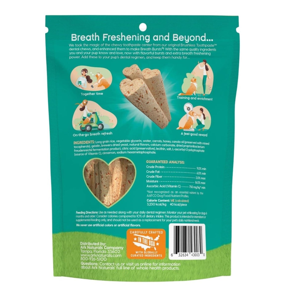 Ark Naturals Dog Breath Bursts Cinnamon Sticks, 10 oz, view 2