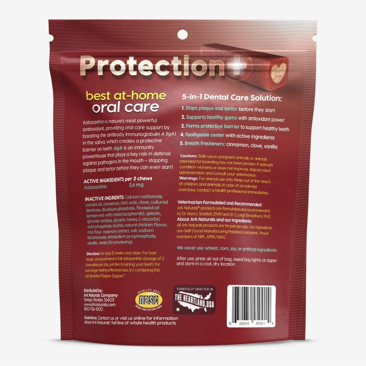 Ark Naturals Protection+ Toothpaste 5 In1 1 Lb 2oz. Bag Medium Chews - Pets Perfect
