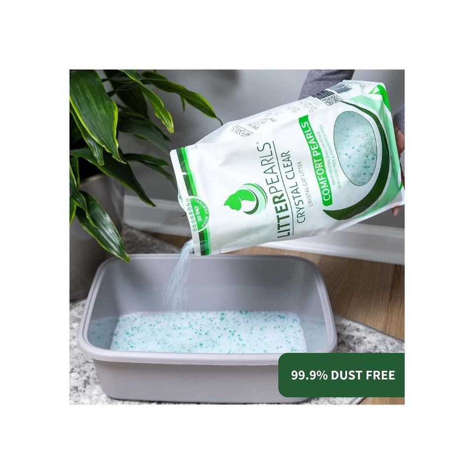 Ultra Pet Litter Pearls Crystal Clear Silica Gel Cat Litter - 7 lb