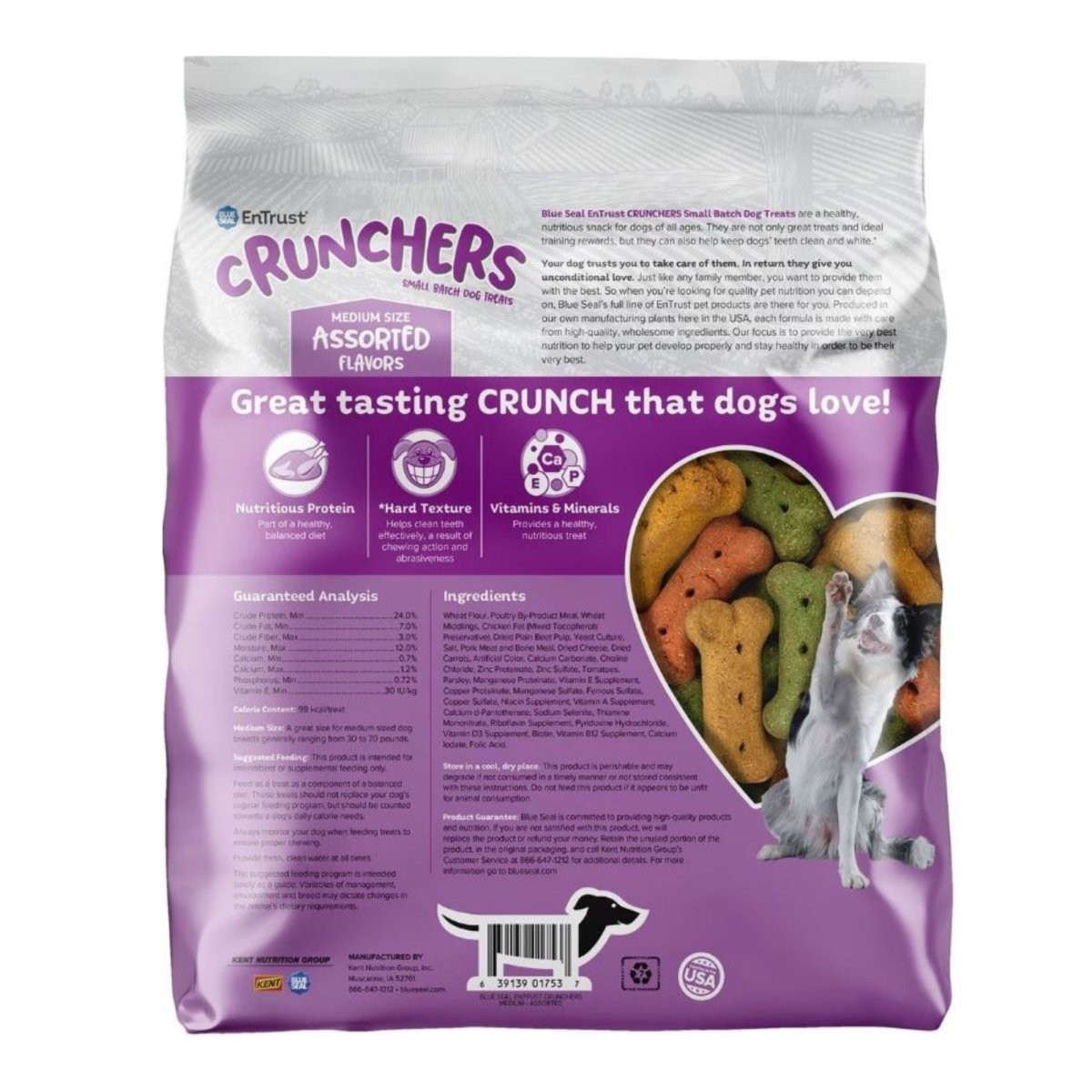 Blue Seal Entrust Crunchers Small Batch Dog Treats Assorted Medium - 3.5Lbs. - Pets Perfect