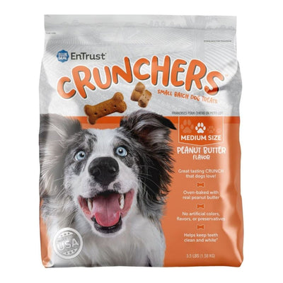 Blue Seal Entrust Crunchers Small Batch Dog Treats Peanut Butter
