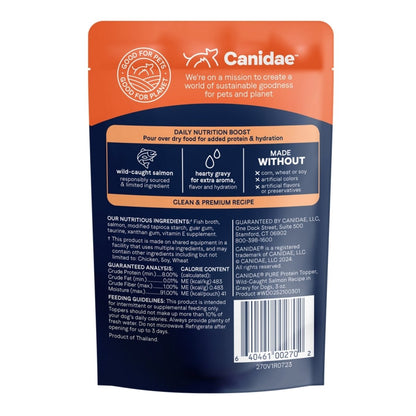 CANIDAE PURE Goodness Protein Topper for Dogs Wild - Caught Salmon in Gravy, 12ea/3 oz - Pets Perfect