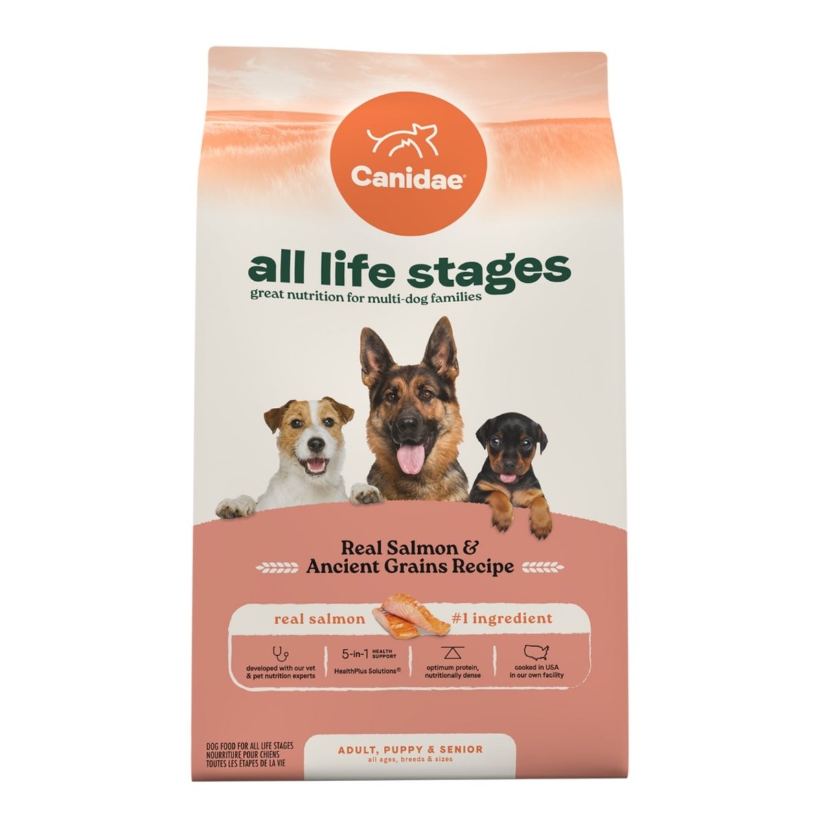 CANIDAE All Life Stages Dry Dog Food | Real Salmon & Ancient Grains 5 lb - Pets Perfect