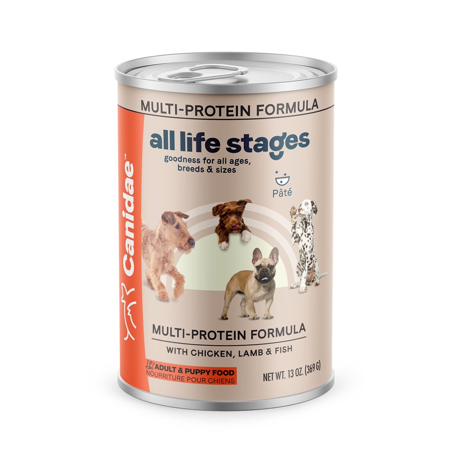 CANIDAE All Life Stages MultiProtein Canned Dog Food Chicken, Lamb  Fish, 12ea/13 oz