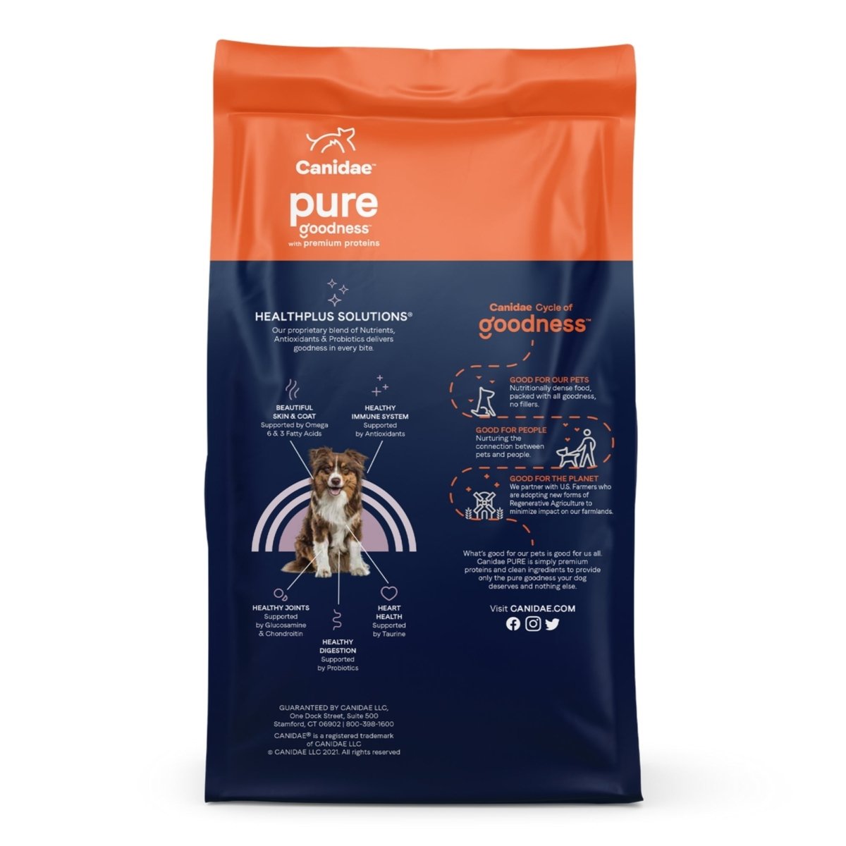 CANIDAE PURE Grain - Free Bison Dry Dog Food - Limited Ingredient, 4 lb - Pets Perfect