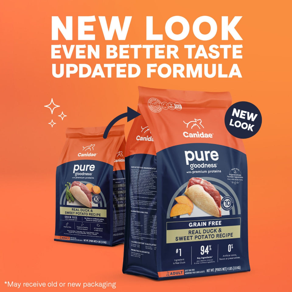 Pure Grain Free Dog Food Fresh Duck 4 Lb