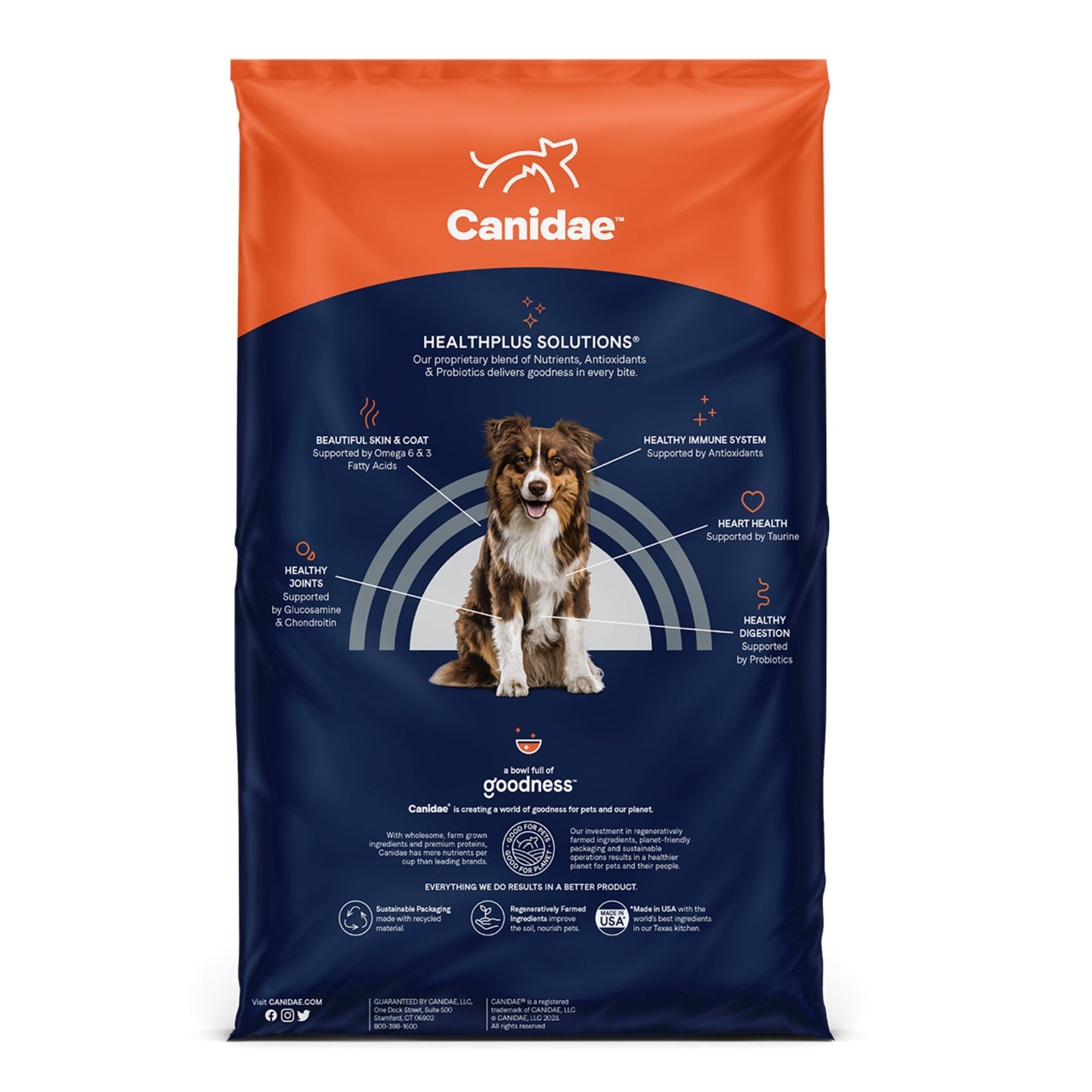 CANIDAE PURE Farm To Bowl GrainFree LID Dry Dog Food Wild Boar  Garbanzo Bean, 1ea/22 lb