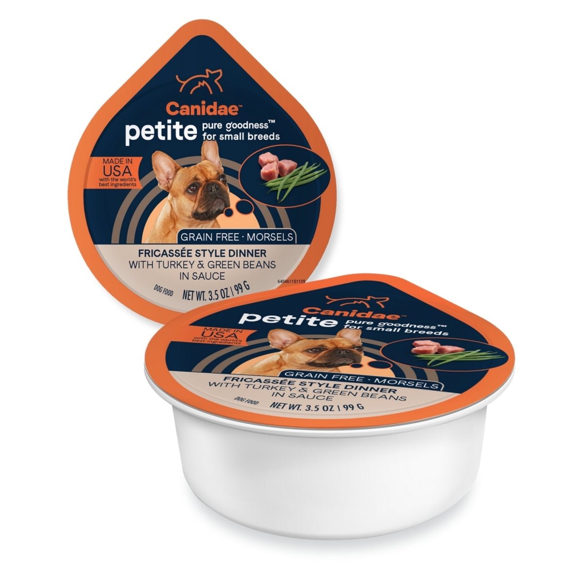 CANIDAE PURE Goodness Petite Small Breed GrainFree Canned Dog Food Morsels w/Turkey Green Beans, 12ea/3.5 oz - Pets Perfect