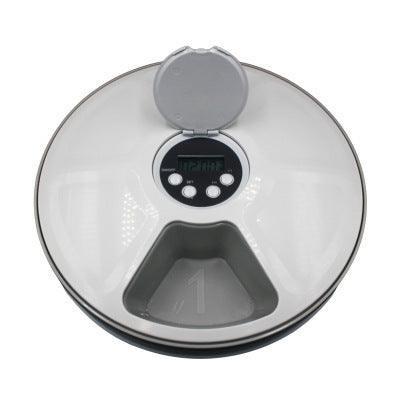Dog Hugs Cat Pet Mealtime Scheduler - 6 - Meal Automatic Feeder for Cats and Dogs - Pets Perfect