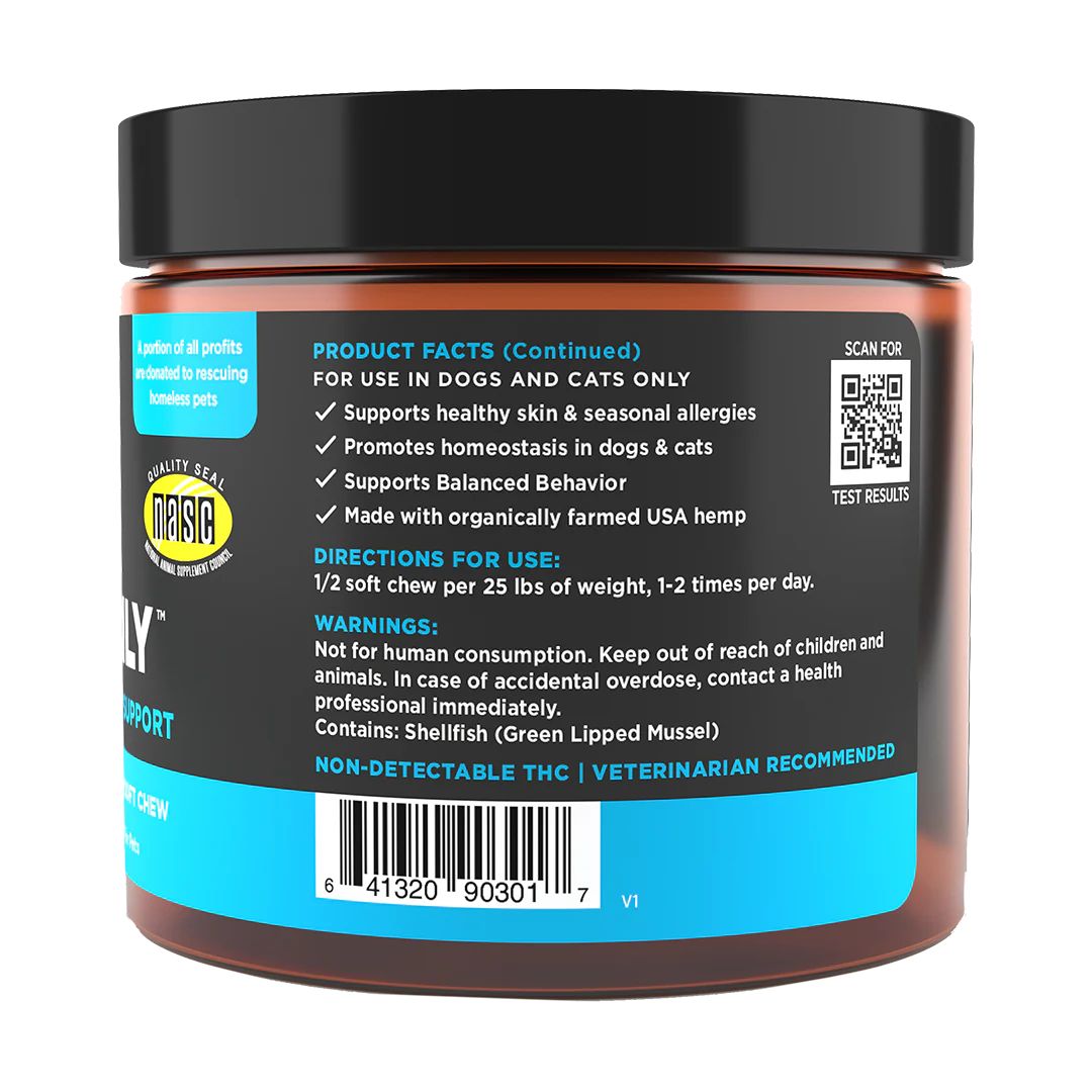 Super Snouts Dog Chews+Daily Therapeutic Skin Coat Allergy Cbg 6Mg Per, view 2