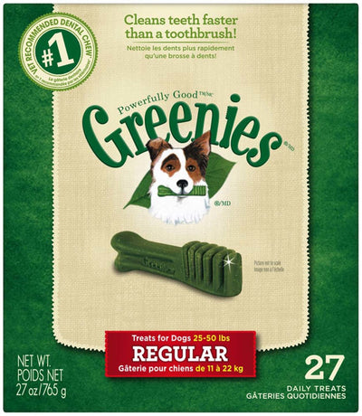 Greenies Dog Dental Dog Treats Regular, Original, 27 oz, 27 ct