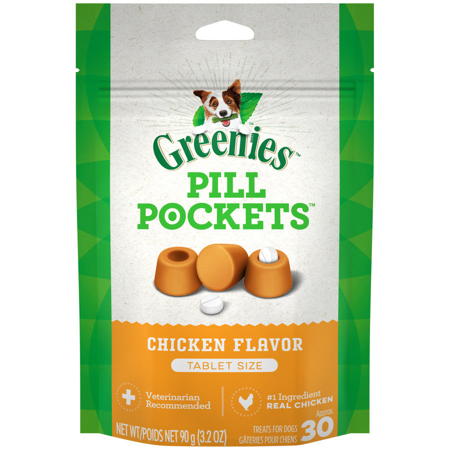 Greenies Pill Pockets for Tablets Chicken, 30 ct, 3.2 oz