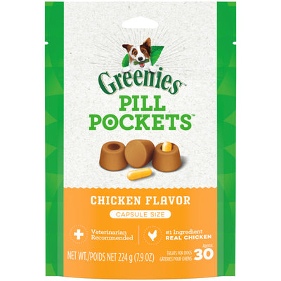 Greenies Pill Pockets for Capsules Chicken, 30 ct, 7.9 oz