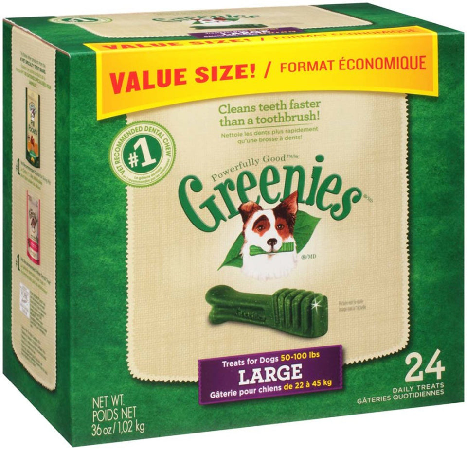 Greenies Dog Dental Dog Treats Large, Original, 36 oz, 24 ct