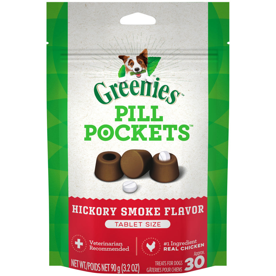 Greenies Pill Pockets for Tablets Hickory Smoke, 30 ct, 3.2 oz
