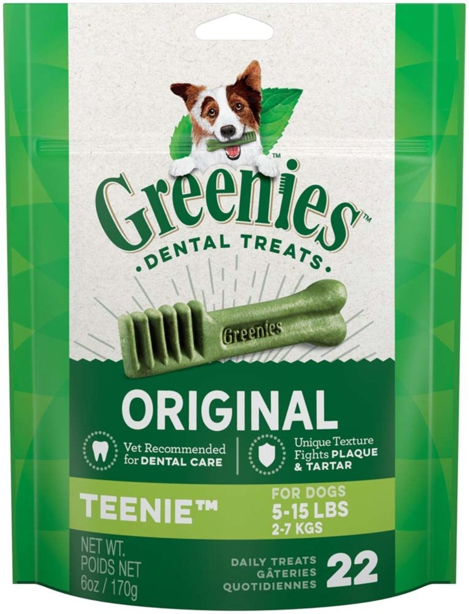 Greenies Dog Dental Treats Teenie, Original, 1ea/6 oz, 22 ct - Pets Perfect