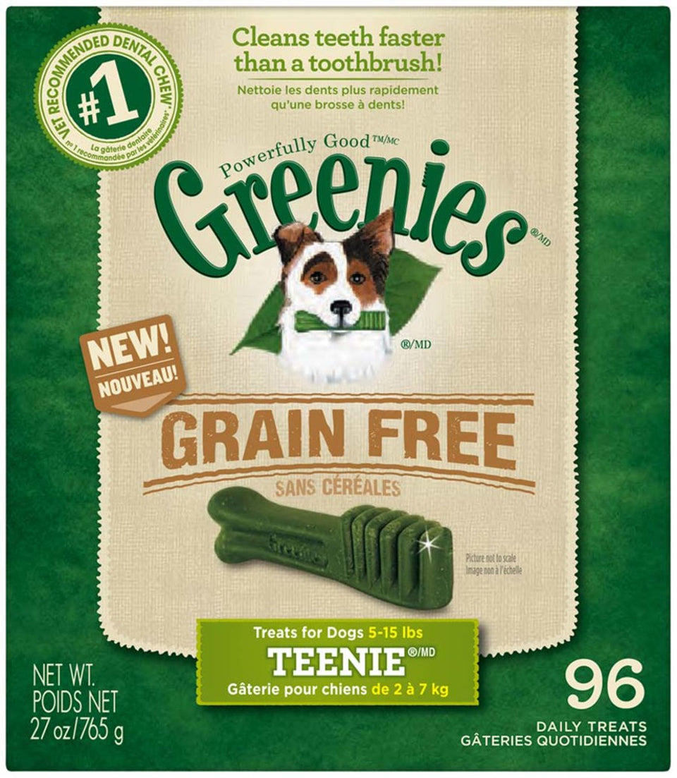 Greenies Grain-Free Dog Dental Dog Treats Teenie Original 27 oz, 96 ct