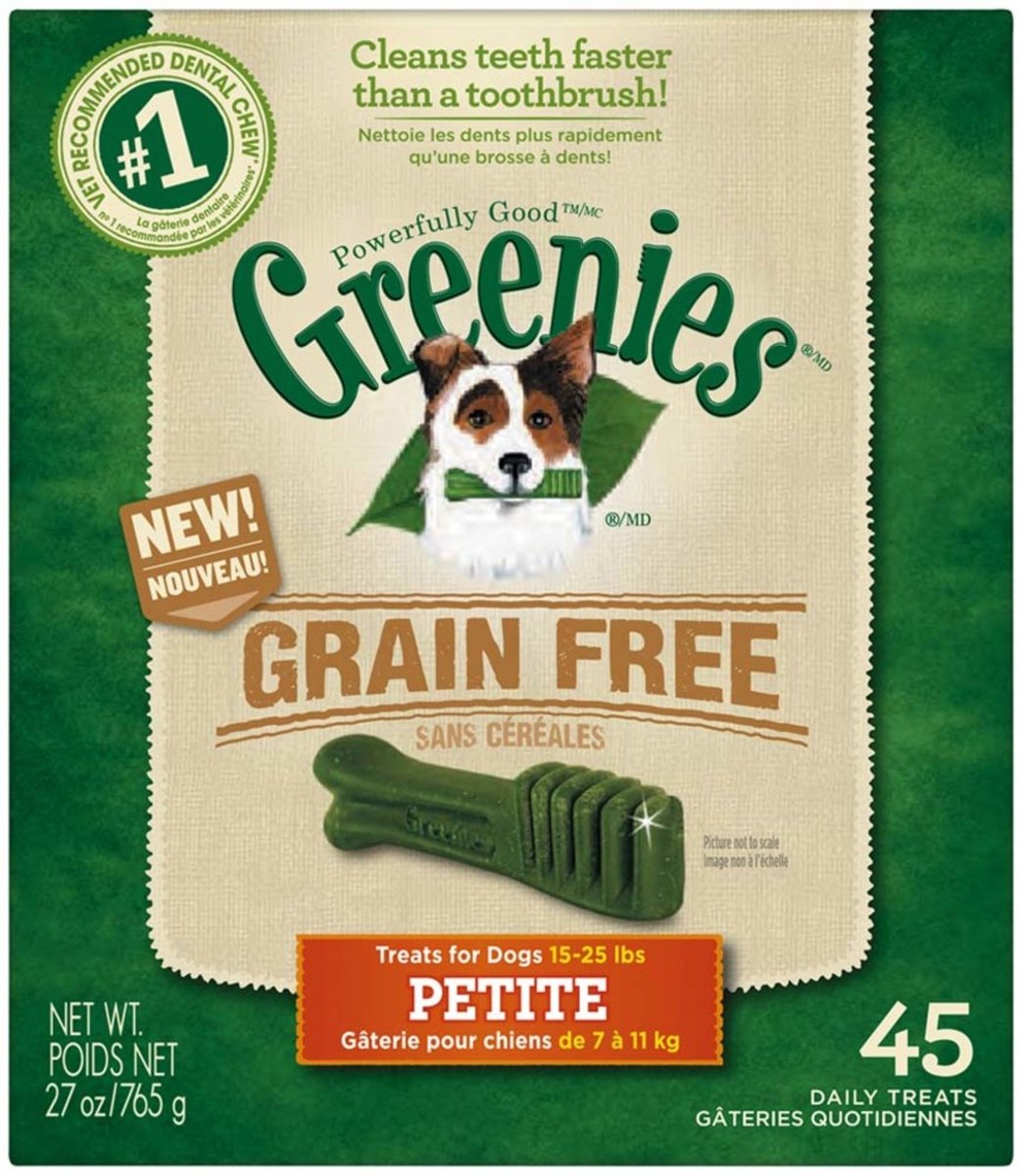 Greenies Grain Free Dog Dental Treats Petite Original 1ea/27 oz, 45 ct - Pets Perfect