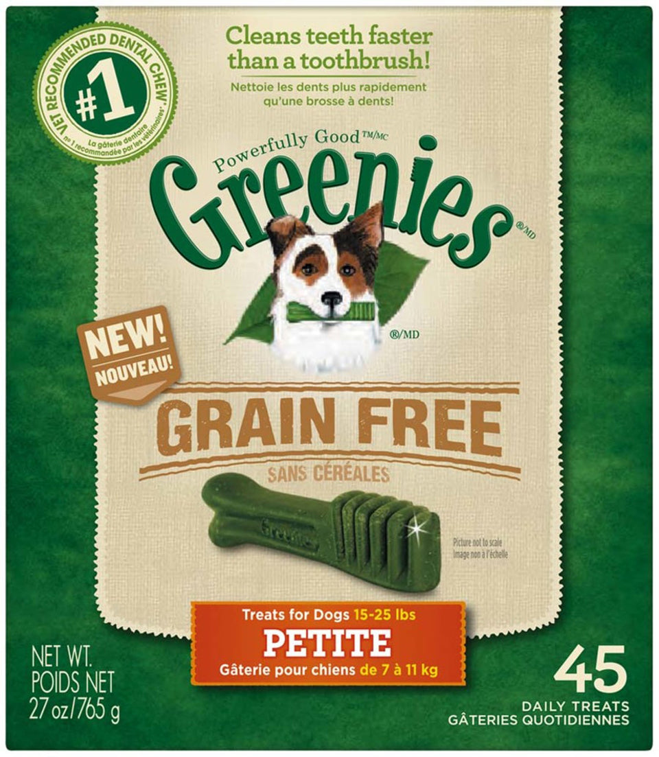 Greenies Grain-Free Dog Dental Dog Treats Petite Original 27 oz, 45 ct