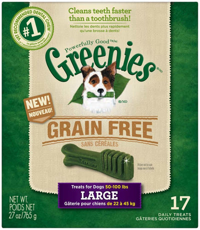 Greenies Grain-Free Dog Dental Dog Treats Large Original 27 oz, 17 ct