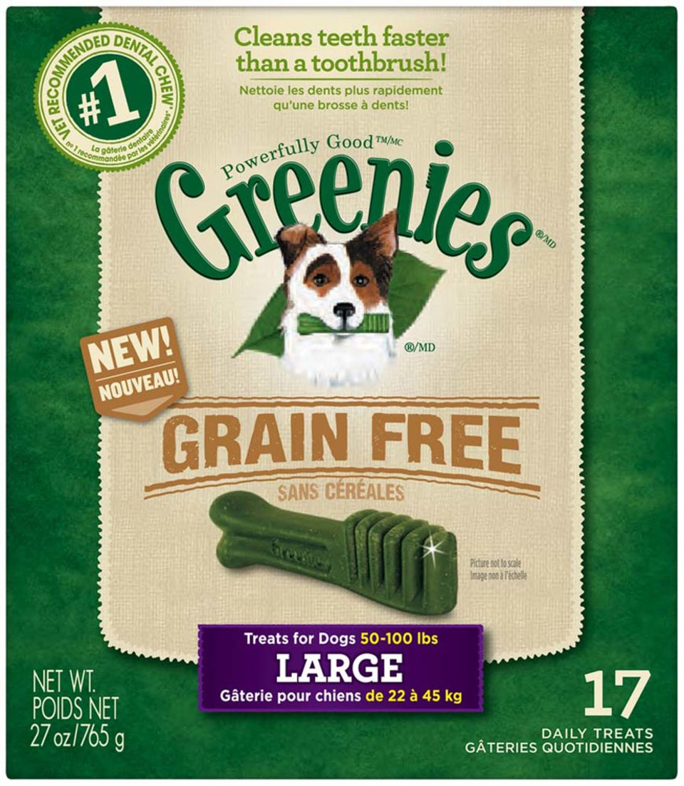 Greenies Grain-Free Dog Dental Dog Treats Large Original 27 oz, 17 ct