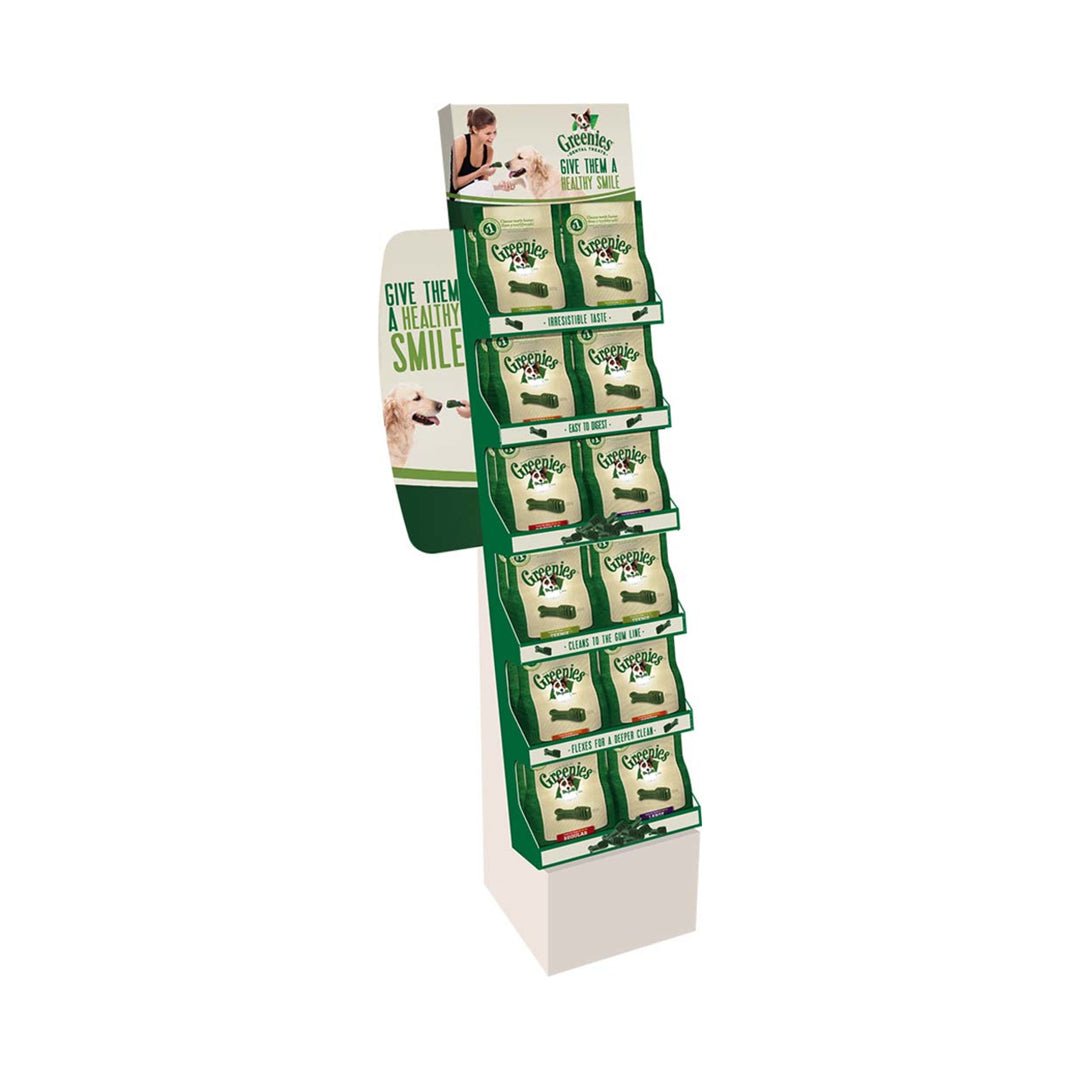 Greenies Original Dog Dental Treats Floorstand/Powerwing Display 1ea/24 ct - Pets Perfect
