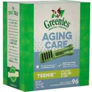 Greenies Aging Care Dog Dental Dog Treats Teenie 27 oz, 96 ct