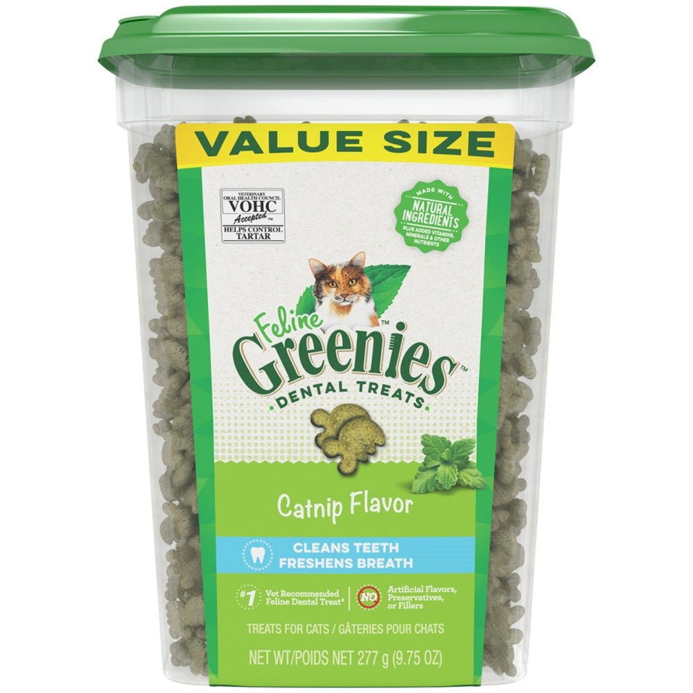 Greenies Feline Adult Cat Dental Treats Catnip, 1ea/9.75 oz - Pets Perfect