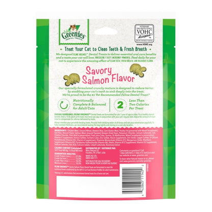 Greenies Feline Adult Cat Dental Treats Savory Salmon, 1ea/4.6 oz - Pets Perfect