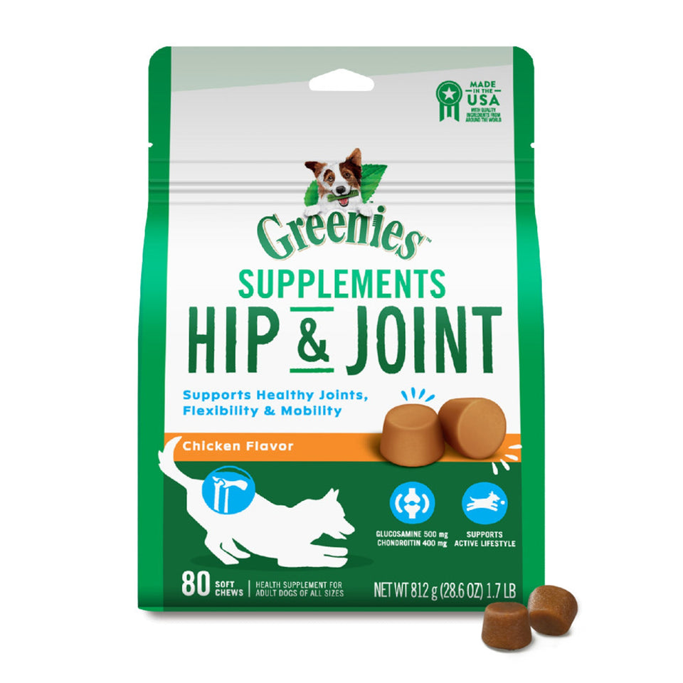 Greenies Hip & Joint Supplements Chicken 80 ct