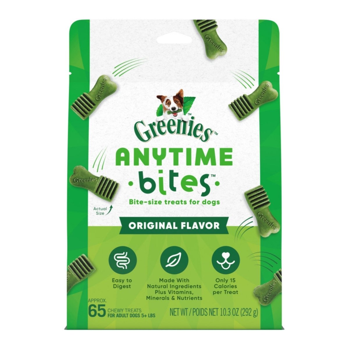 Greenies Anytime Bites BiteSize Dog Dental Treats Original, 1ea/10.3 oz - Pets Perfect