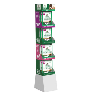 Greenies Skin & Coat Supplements Floorstand 12 ct