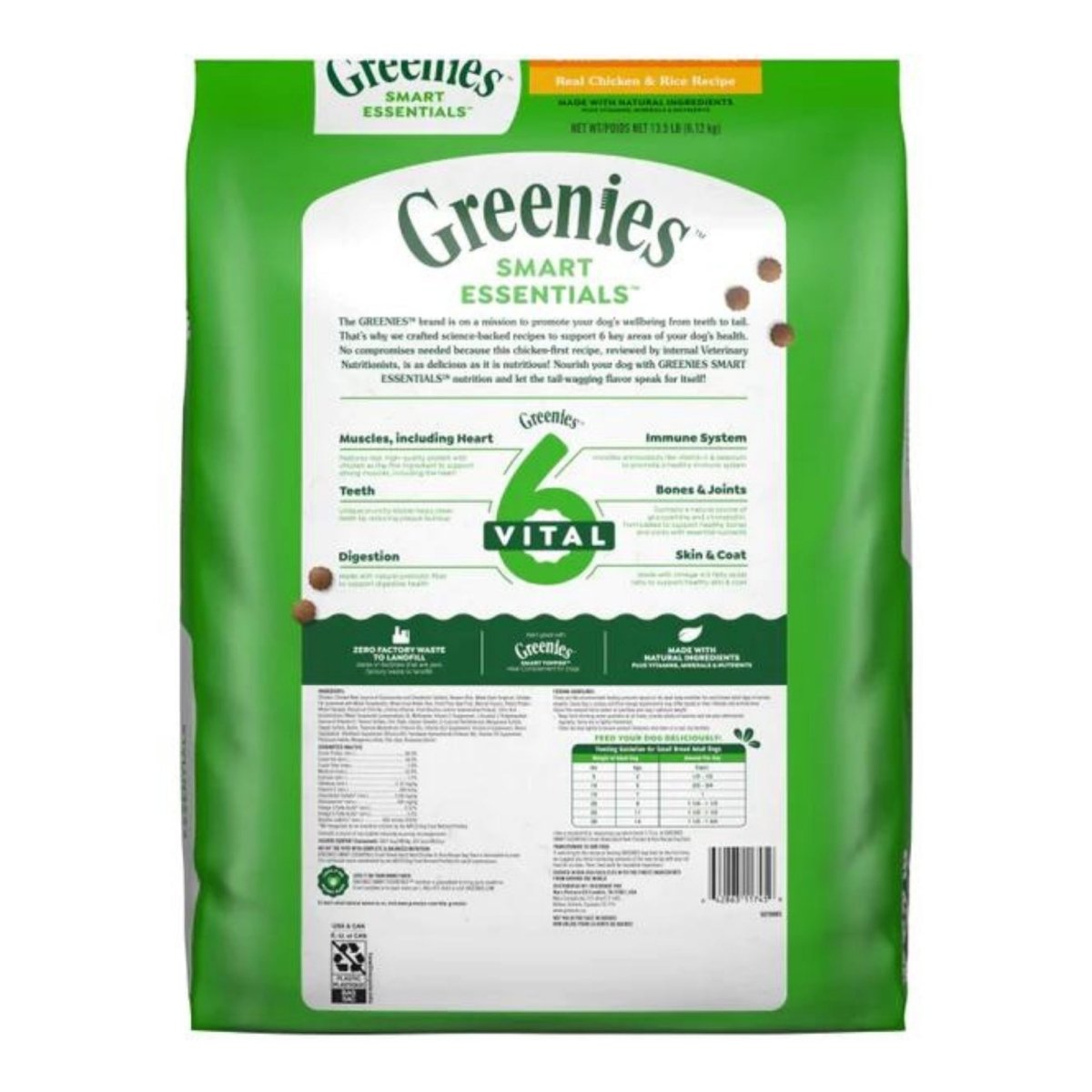 Greenies Smart Essentials Small Breed Adult Dry Dog Food Chicken & Rice 27lb - Pets Perfect