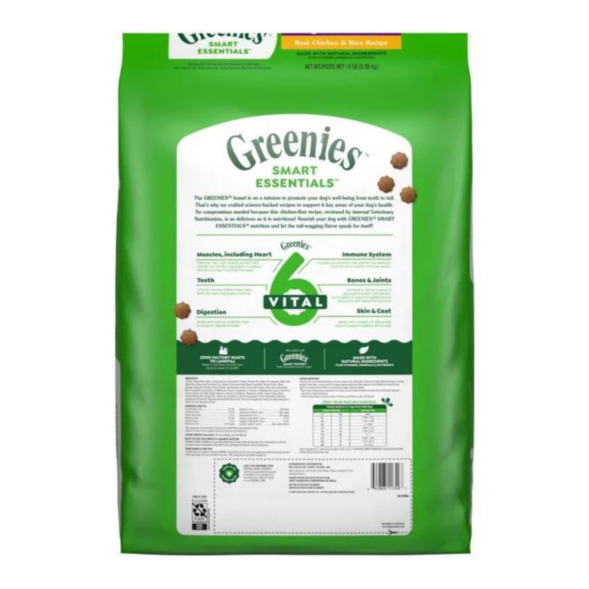 Greenies Smart Essentials Large Breed Dry Dog Food Chicken & Rice, 1ea/15 lb - Pets Perfect