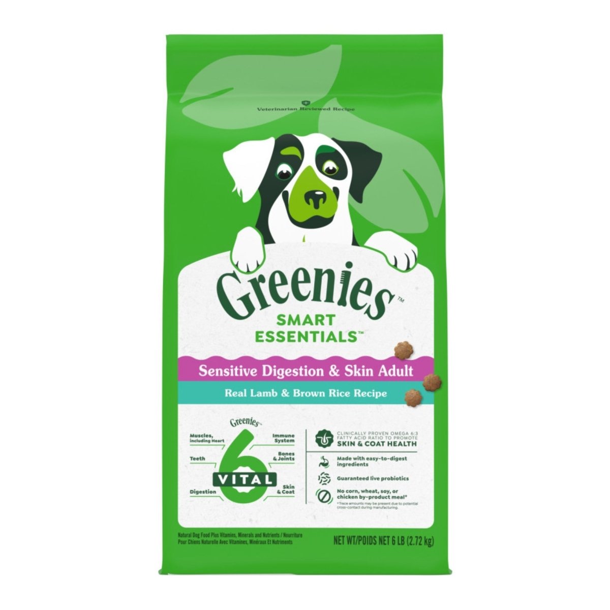 Greenies Smart Essentials Sensitive Digestion & Skin Adult Dry Dog Food Chicken 6lb - Pets Perfect