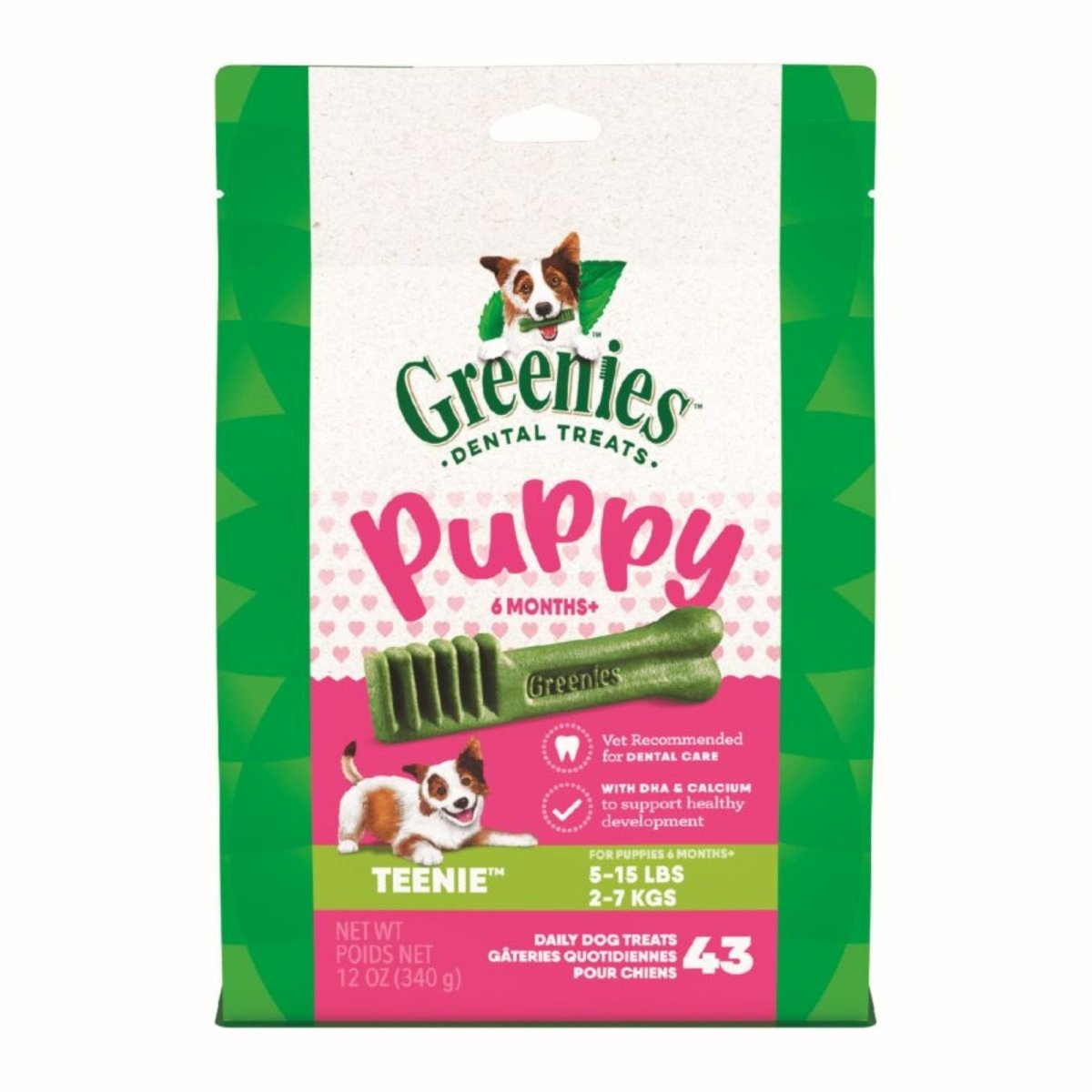 Greenies Puppy 6 Months Dog Dental Treats Teenie, 1ea/12 oz - Pets Perfect