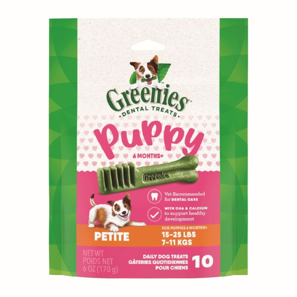 Greenies Puppy 6 Months Dog Dental Treats Petite, 1ea/6 oz - Pets Perfect