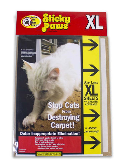 Sticky Paws Carpet Sheets X-Large, 5 ct