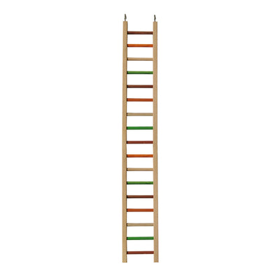 A & E Cages Happy Beaks Wooden Hanging Ladder Bird Toy 1ea/MD, 38 in.