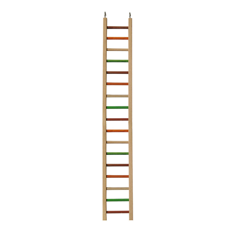 A & E Cages Happy Beaks Wooden Hanging Ladder Bird Toy 1ea/MD, 38 in.