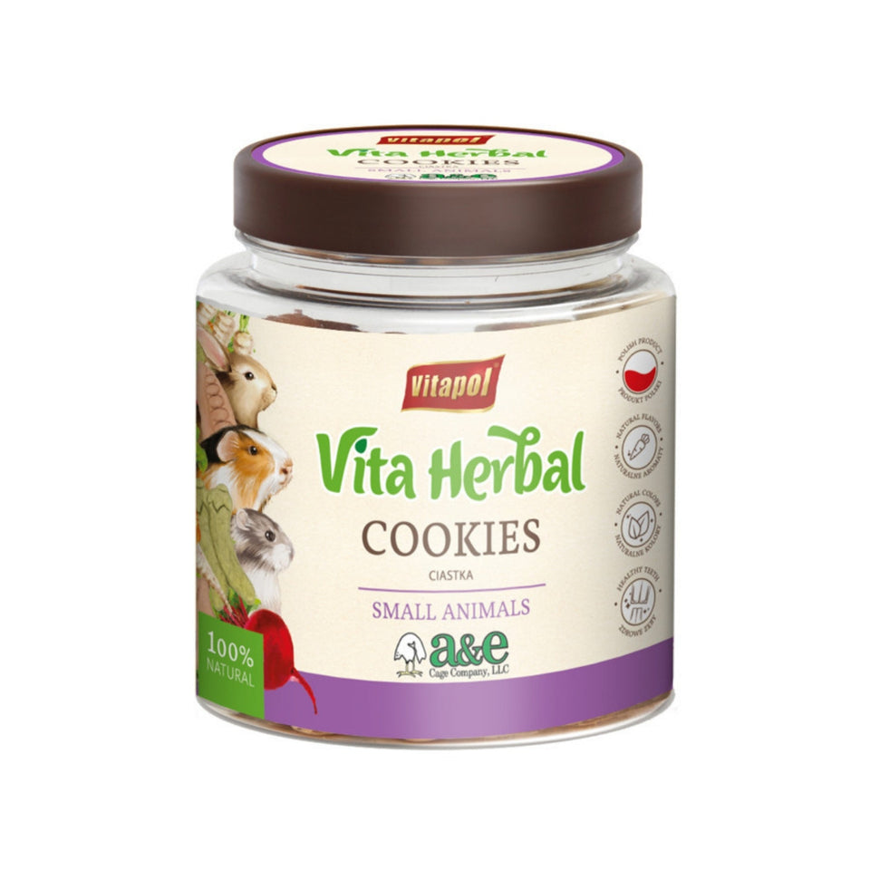 A & E Cages Vitapol Vita Herbal Small Animal Cookies 1ea/240 g - Small Animal Toys