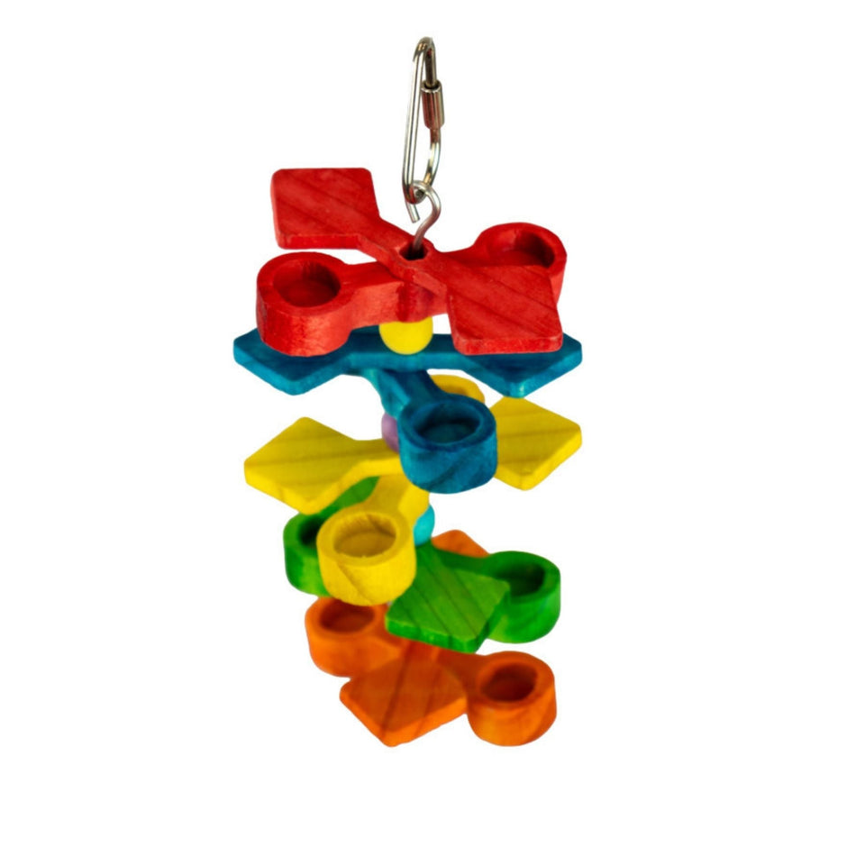 A & E Cages Happy Beaks Twisty Tweet & Treat Bird Toy 1ea