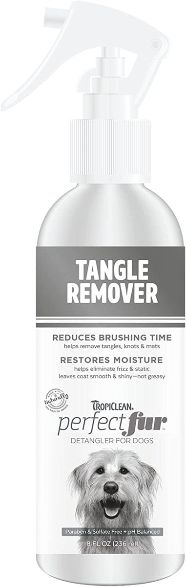 TropiClean PerfectFur Tangle Remover Spray for Dogs, 8 oz. Bottle