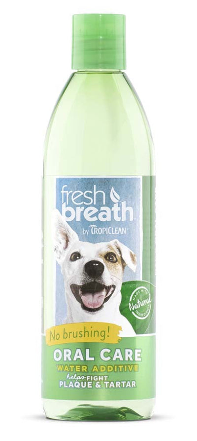 TropiClean Fresh Breath Oral Care Water Additive for Dogs 16 fl oz