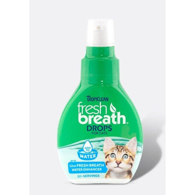 TropiClean Fresh Breath Oral Care Water Additive Drops for Cats