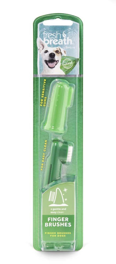 TropiClean Fresh Breath Finger Brushes for Dogs, 2-Count
