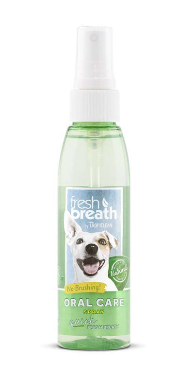 TropiClean Fresh Breath Oral Care Spray for Dogs 4 fl oz