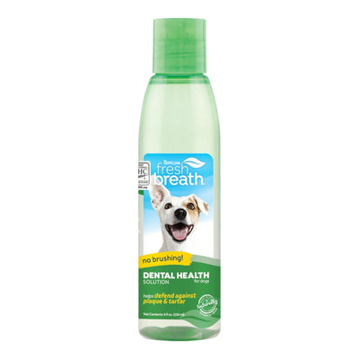 TropiClean Fresh Breath Dental Health Solution for Dogs 1ea/8oz. Default Title
